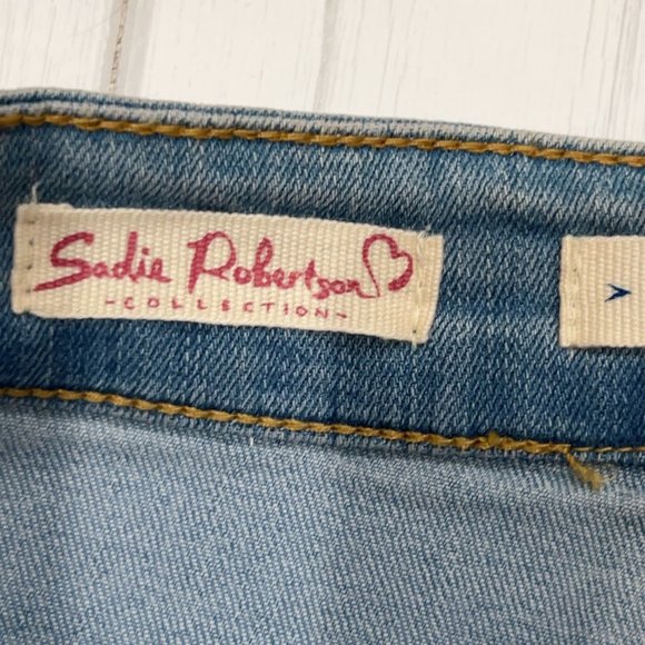 Wild Blue Sadie Robertson Women's Light Blue Denim Stretch Jean Skirt Size M - Picture 5 of 6